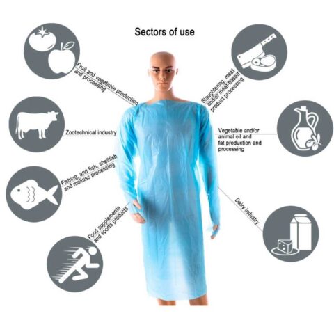 Impervious CPE Gown with Thumb Hook