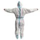 Microporous Coverall with Adhesive Tape