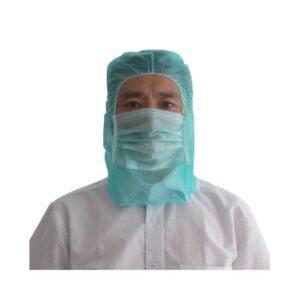 Non-woven hood cap with IIR face mask