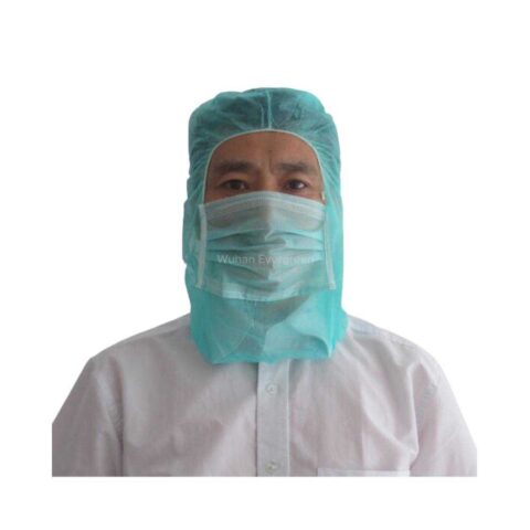 Non-woven hood cap with IIR face mask
