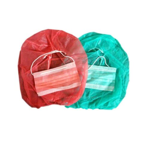 Non-woven hood cap with IIR face mask