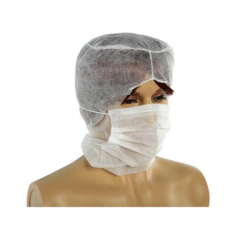 Non-woven hood cap with IIR face mask