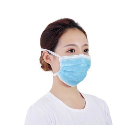Triple layer IIR Surgical Mask with Polypropylene TNT with ties