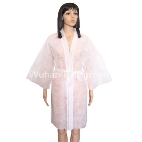 White Disposable BathRobe